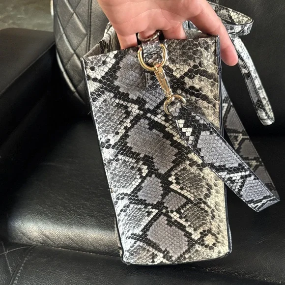 Jason Wu EUC Snakeskin Pattern Women's Bag - Black and Gray - Picture 11 of 13